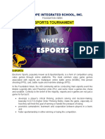 E-Sports Tournament: (His) Hope Integrated School, Inc