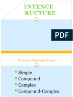 Sentence - Structure - Types - My Version