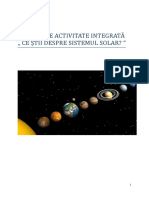 Sistemul Solar Activitate Integrata