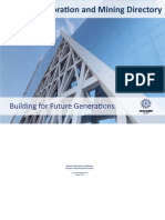 Mineral Exploration and Mining Directory: Building For Future Generations
