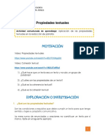 Semana 10 Coherencia y Cohesón - Propiedades Del Texto