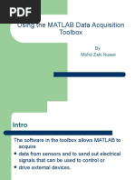 4. Using the MATLAB Data Acquisition