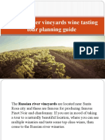 Russian River Vineyards Wine Tasting Tour Planning Guide