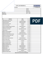 Lista presença treinamento entrega cartões