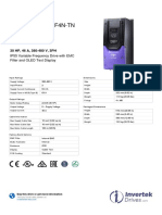 Invertek Drives ODP-2-44300-3HF4N-TN Datasheet