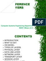 Osi Reference Layers: Computer Systems Engineering Department MUST, Mirpur (A.K)