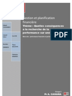 Conséquences de la recherche de la performance1