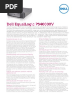 Equallogic ps4000xv Specsheet