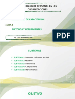 Métodos y herramientas para el desarrollo de capacitación en organizaciones