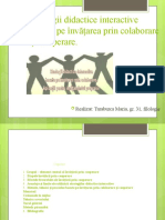 Strategii Didactice Interactive Bazate Pe Învățarea Prin Colaborare, Taraburca Maria, Gr. 31, Filologie
