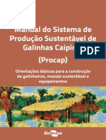 Manual Do Sistema de Produção Sustentável de Galinhas Caipiras