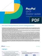 PYPL Q3 21 Investor Update