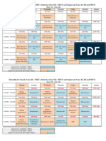 Combined Timetable - Charak, Sushruta, Sanjeevani Courses (Till Jan 8th 2022)