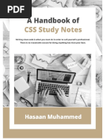 A Handbook of CSS Study Notes