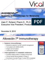 Allovectin Allovectin - 7 7: Systemic Immunotherapy For Melanoma Systemic Immunotherapy For Melanoma