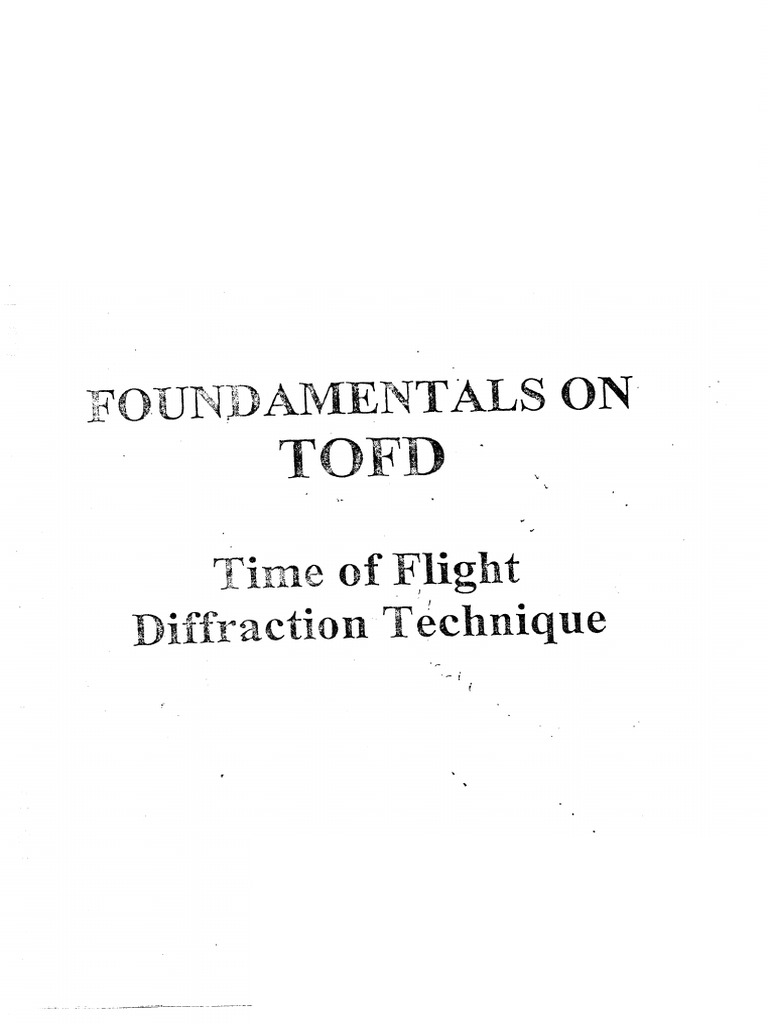 TOFD Training Course Notes | PDF