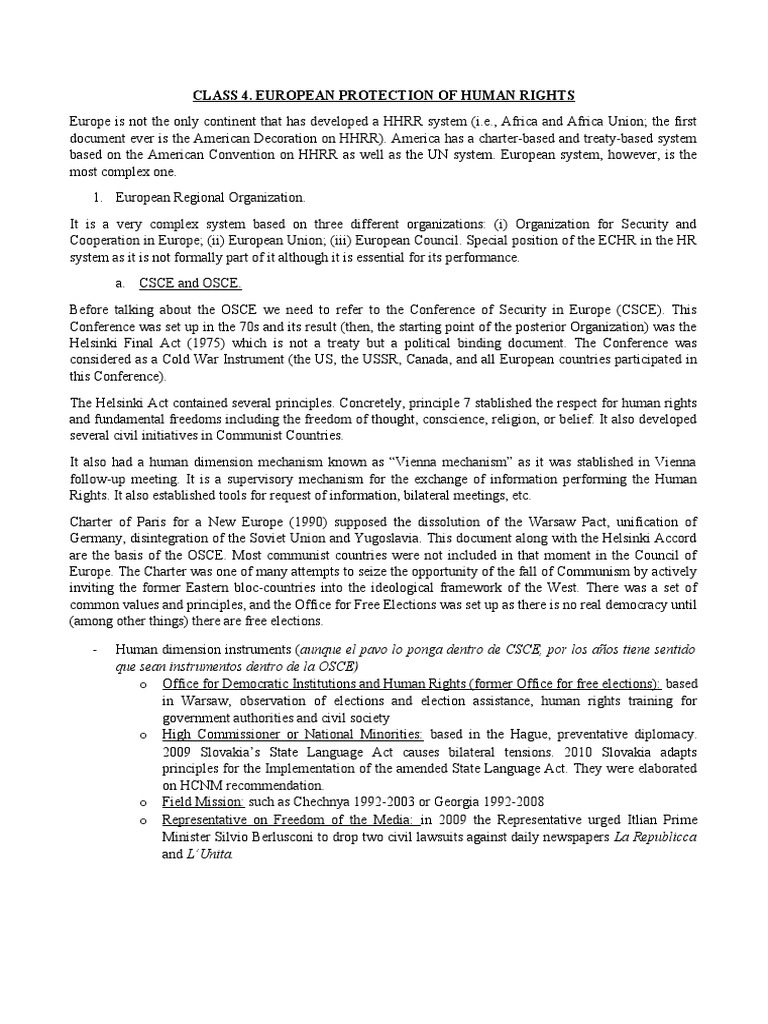 European Human Rights Protection System | PDF | European Convention On ...