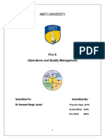 Amity University: Five S (Operations and Quality Management)