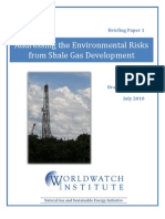 Addressing The Environmental Risks From Shale Gas Development