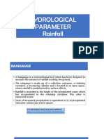 Lecture 1 - HYDROLOGICAL Parameter Rainfall