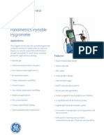 Panametrics Portable Hygrometer: Measurement & Control