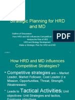 Strategic Planning For HRD and MD
