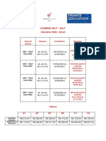 Calendario DELF DALF 2022