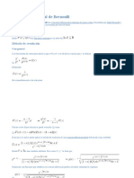 Ecuación Diferencial de Bernoulli