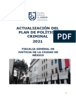 Actualizacion Del Plan de Politica Criminal