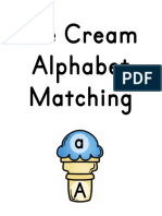Alphabet Letter Matching Ice Creams