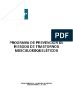 Prevención TME construcción