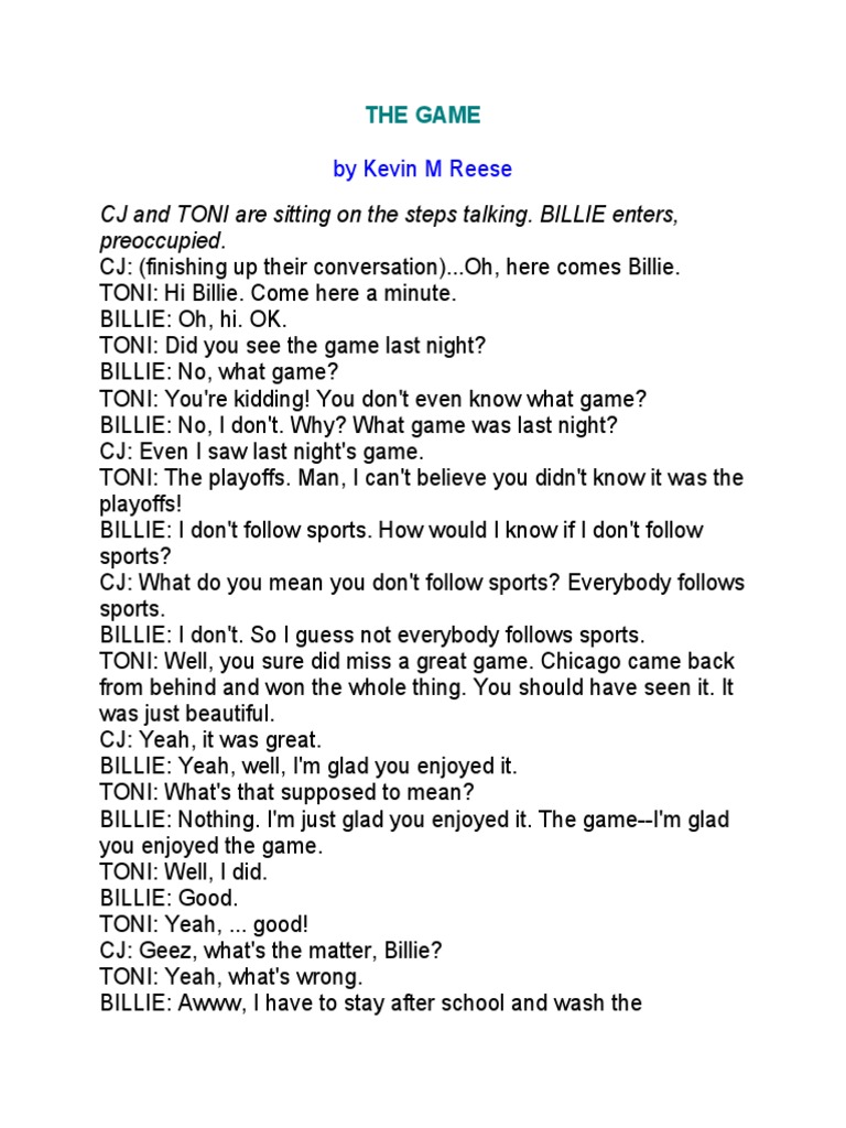 Billie Gets Detention for Football | PDF