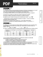 Devoir de Contrôle N°1 Lycée pilote - Physique - Bac Sciences exp (2011-2012) Mr zakaria hentati