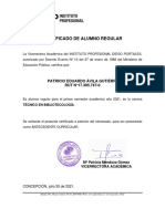Certificado Patricio Avila