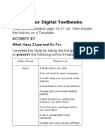 Access Your Digital Textbooks.: Read and Understand Page 16-17-18. Then Answer The Activity On A Template