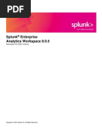 Splunk 8.0.5 Analytics