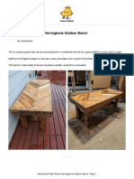 Reclaimed Pallet Wood Herringbone Outdoor Bench: Instructables