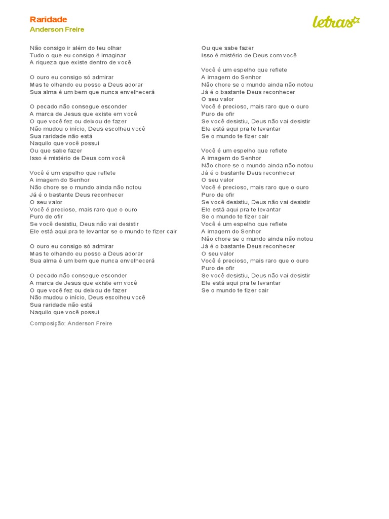 Anderson Freire - Alma (Playback): letras e músicas