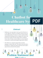 Chatbot For Healthcare System Using AI