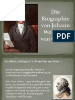 Die Biographie Von Johann Wolfgang Von Goethe
