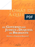 Resumo Do Governo Dos Judeus A Duquesa de Brabante Santo Tomas de Aquino
