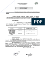 Solicitud de ajustes razonables y declaración por videoconferencia para persona con discapacidad