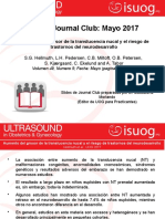 UOG Journal Club: Mayo 2017: Aumento Del Grosor de La Translucencia Nucal y El Riesgo de Trastornos Del Neurodesarrollo