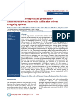 10 AJAB 2018 07 255 - Effectiveness of Compost and Gypsum For Amelioration of Saline Sodic Soil in Rice Wheat Cropping System