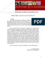 03. Constituciones de Los Franck - Masones (1723) Autor James Anderson y Jean Théophile Désaguliers