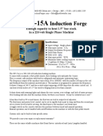 The Induction Forge: Enough Capacity To Heat 1.5" Bar Stock. in A 220 Volt Single Phase Machine