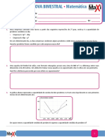 Prova Bimestral de Matemática