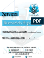 Reservatório Higienizado