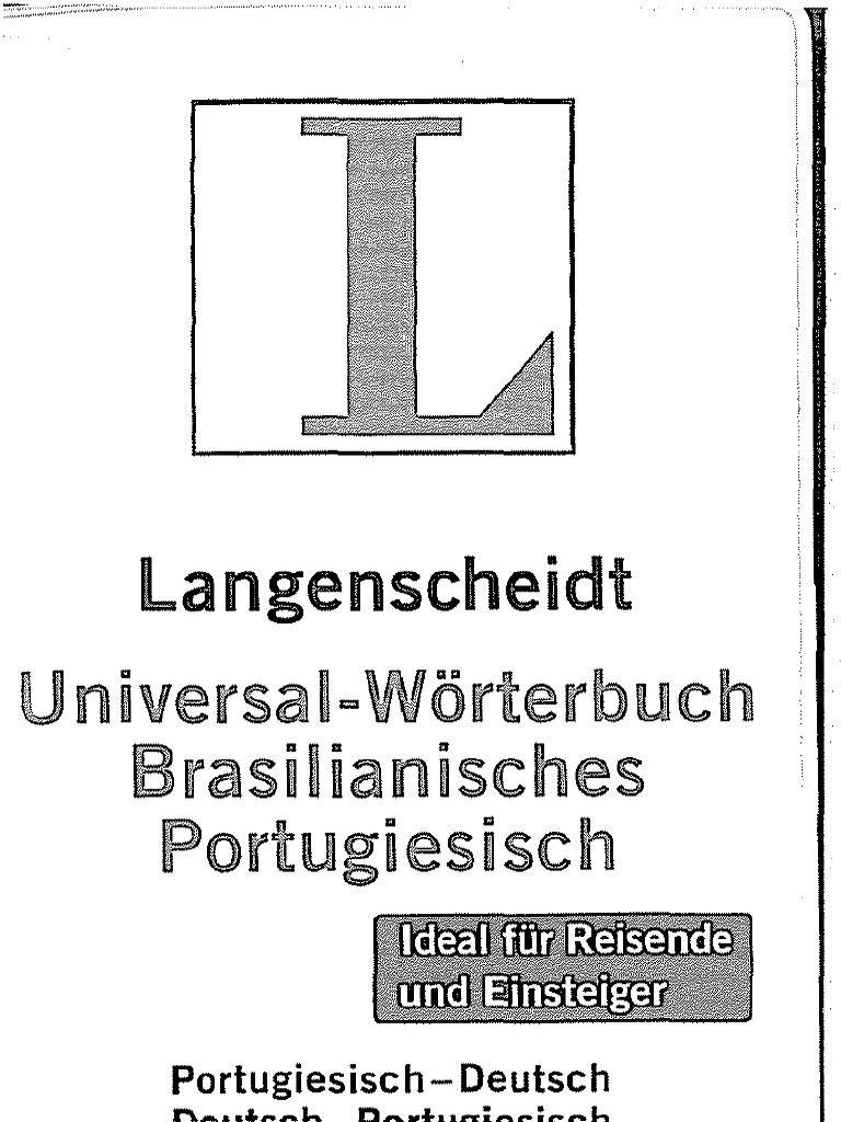 La Ngenscheidt: Un Ve Rsa I Wörterbulch Rasuianisches Portulgi Es SCH | PDF