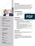 Senior Front End Developer Resume Summary